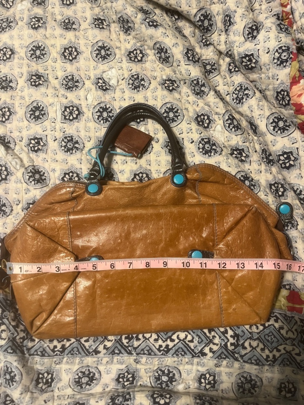 Cabs Italian leather convertible satchel - Picture 13 of 16